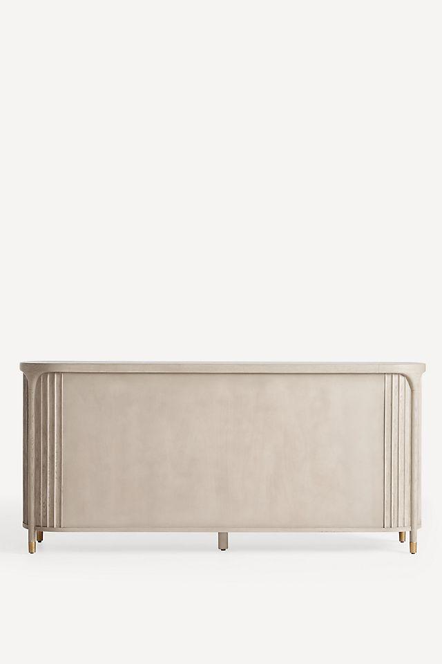 The Isla Oval 70" Fluted-Wood Sideboard