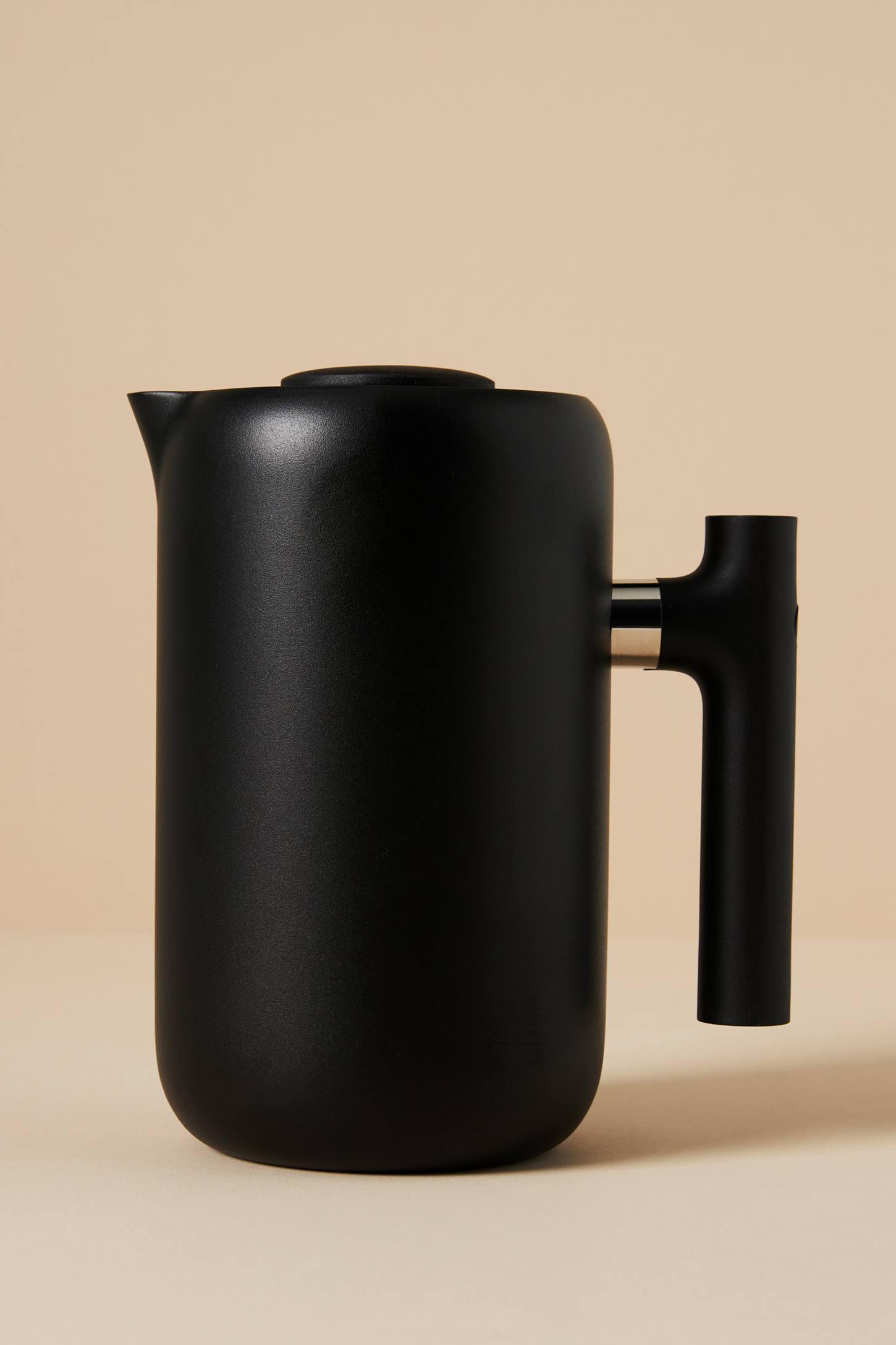 Fellow 24oz Clara French Press Coffee Maker Matte Black: Stainless Steel, Manual, Permanent Screen Filter, 24 oz Capacity