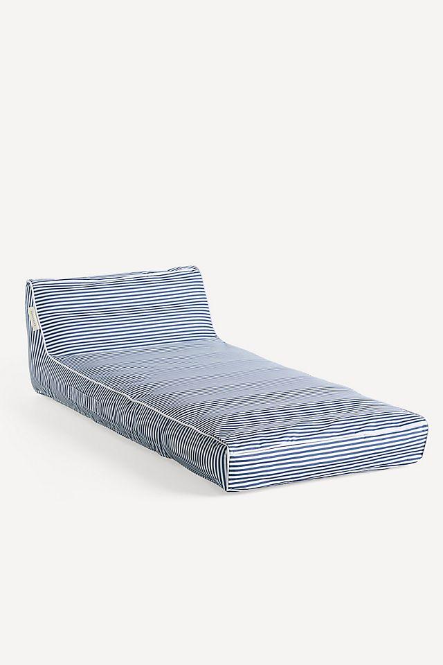 Sunnylife Luxe Lie-On Lounger - Le Weekend Navy - Inflatable Pool Float