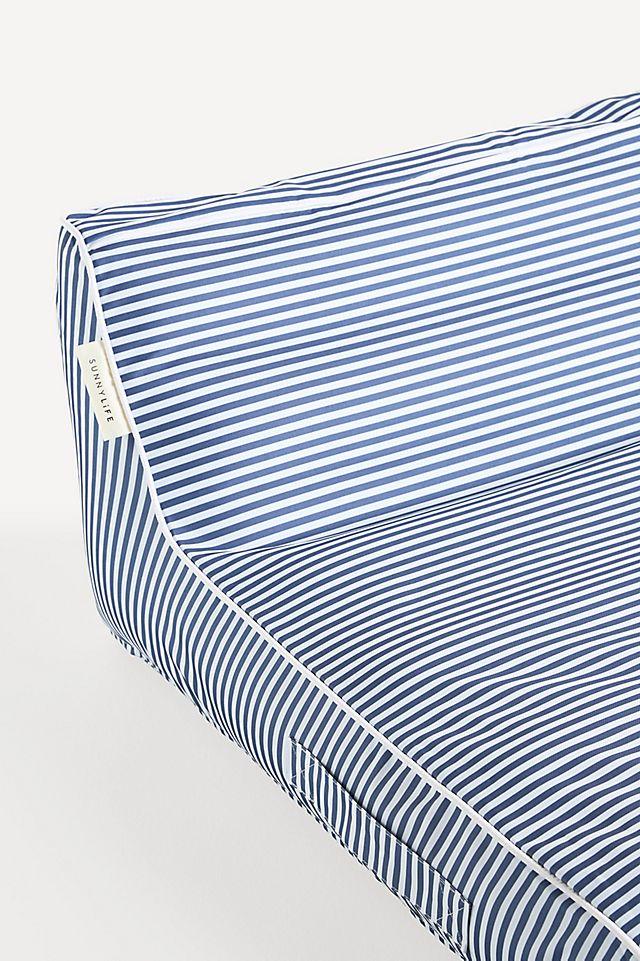 Sunnylife Luxe Lie-On Lounger - Le Weekend Navy - Inflatable Pool Float