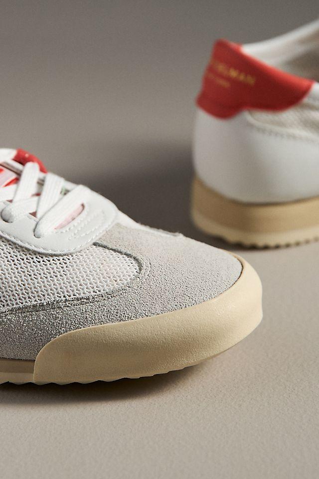 Blue Mesh and Suede Women's Low-Top Sneaker