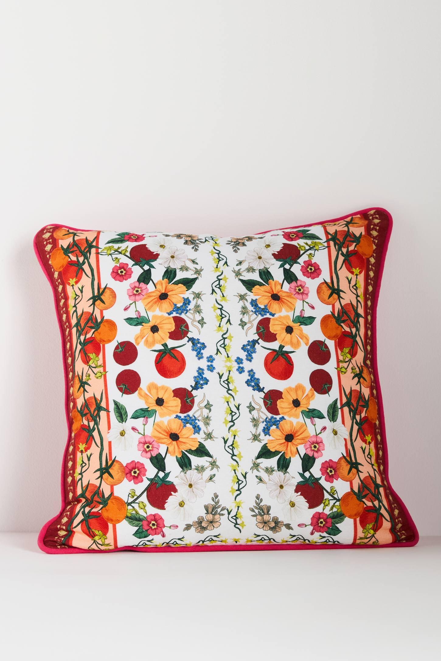 Adelyn Linen Printed Floral Pillow