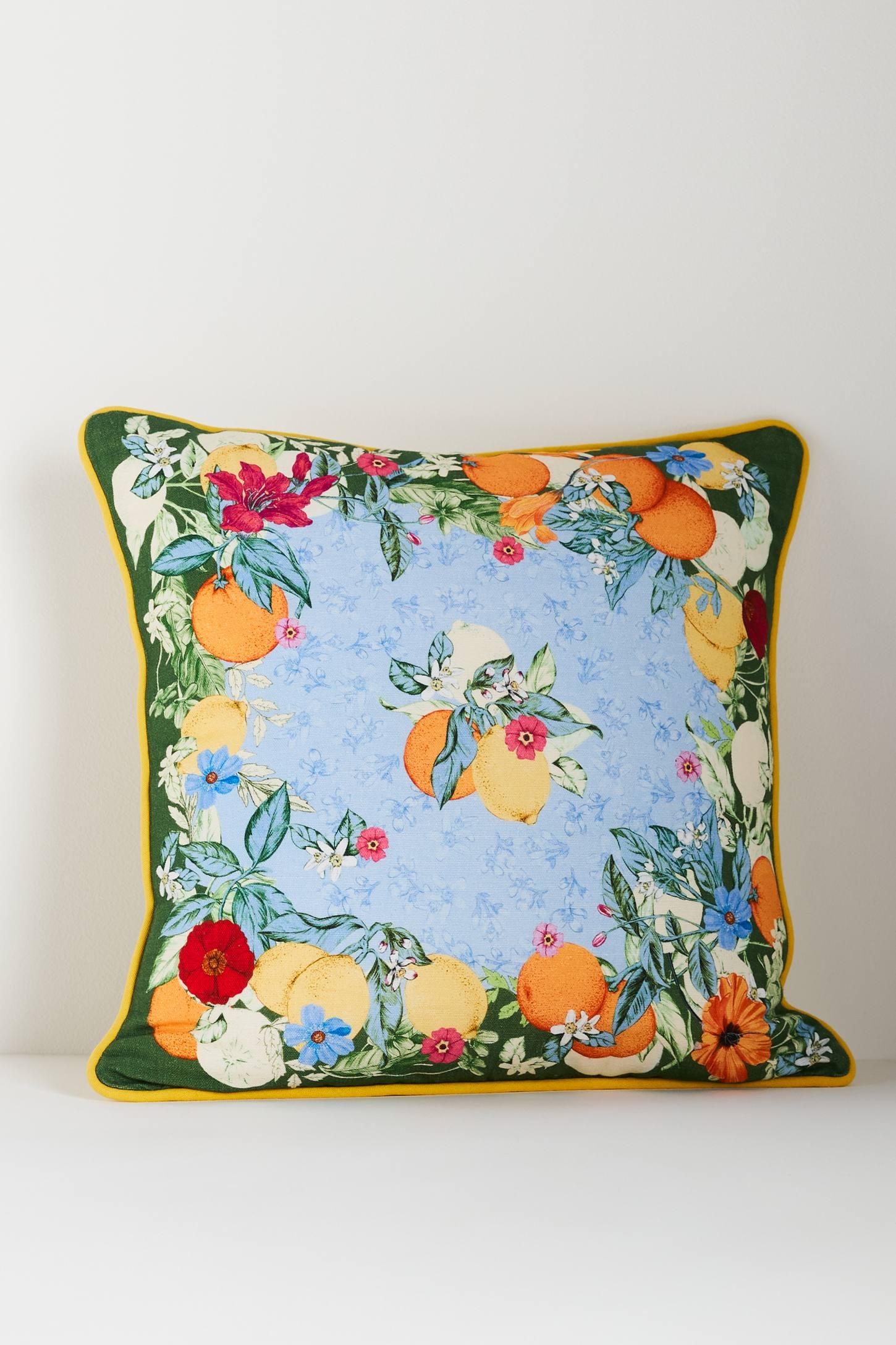 Adelyn Linen Printed Floral Pillow