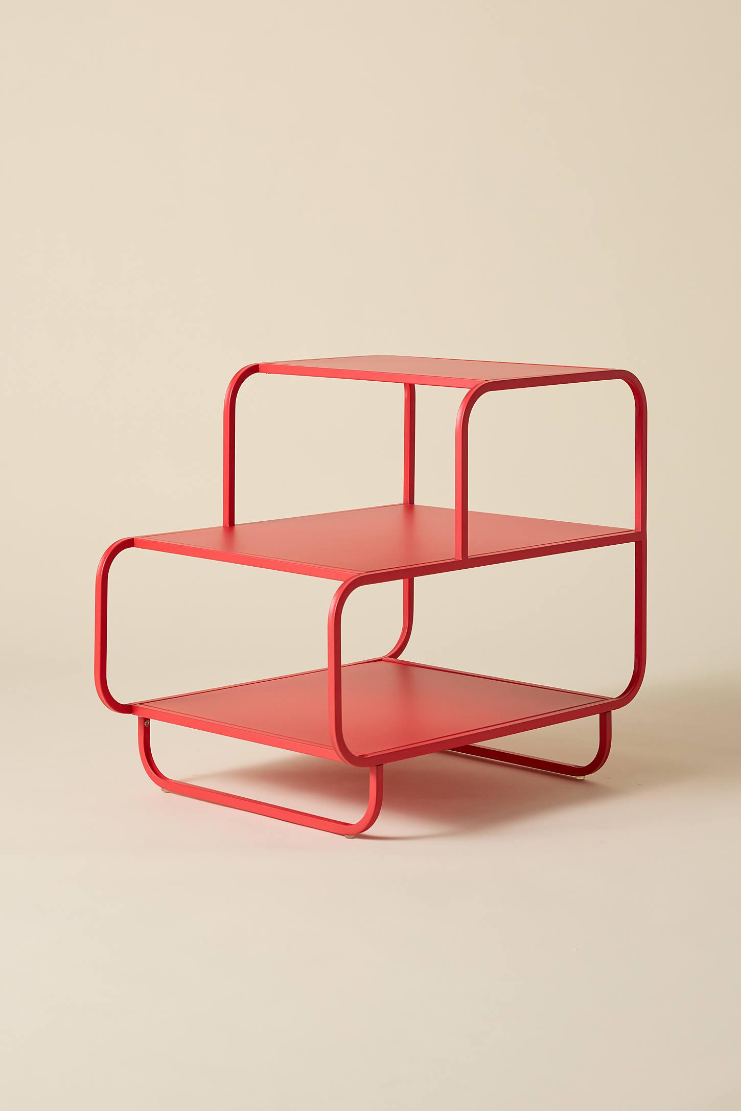 Alana Metal 3-Tiered Side Table/Nightstand