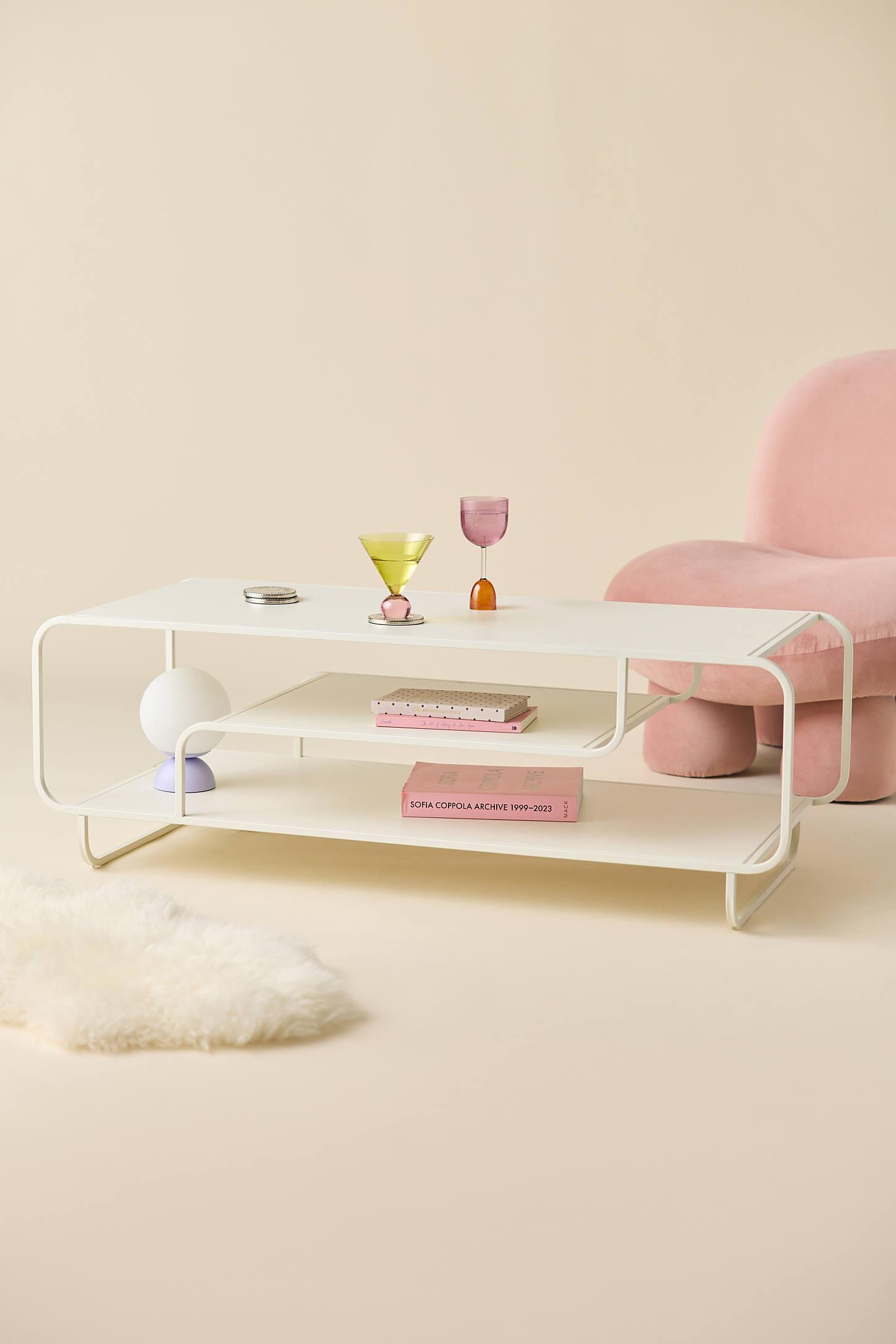 Alana Metal 3-Tiered Coffee Table