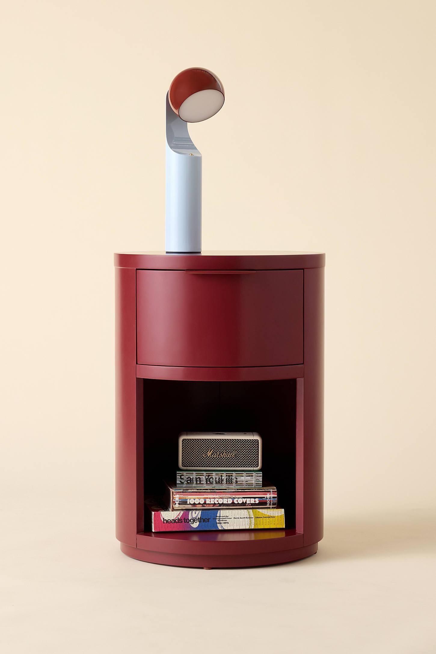 Kane Round Storage Nightstand