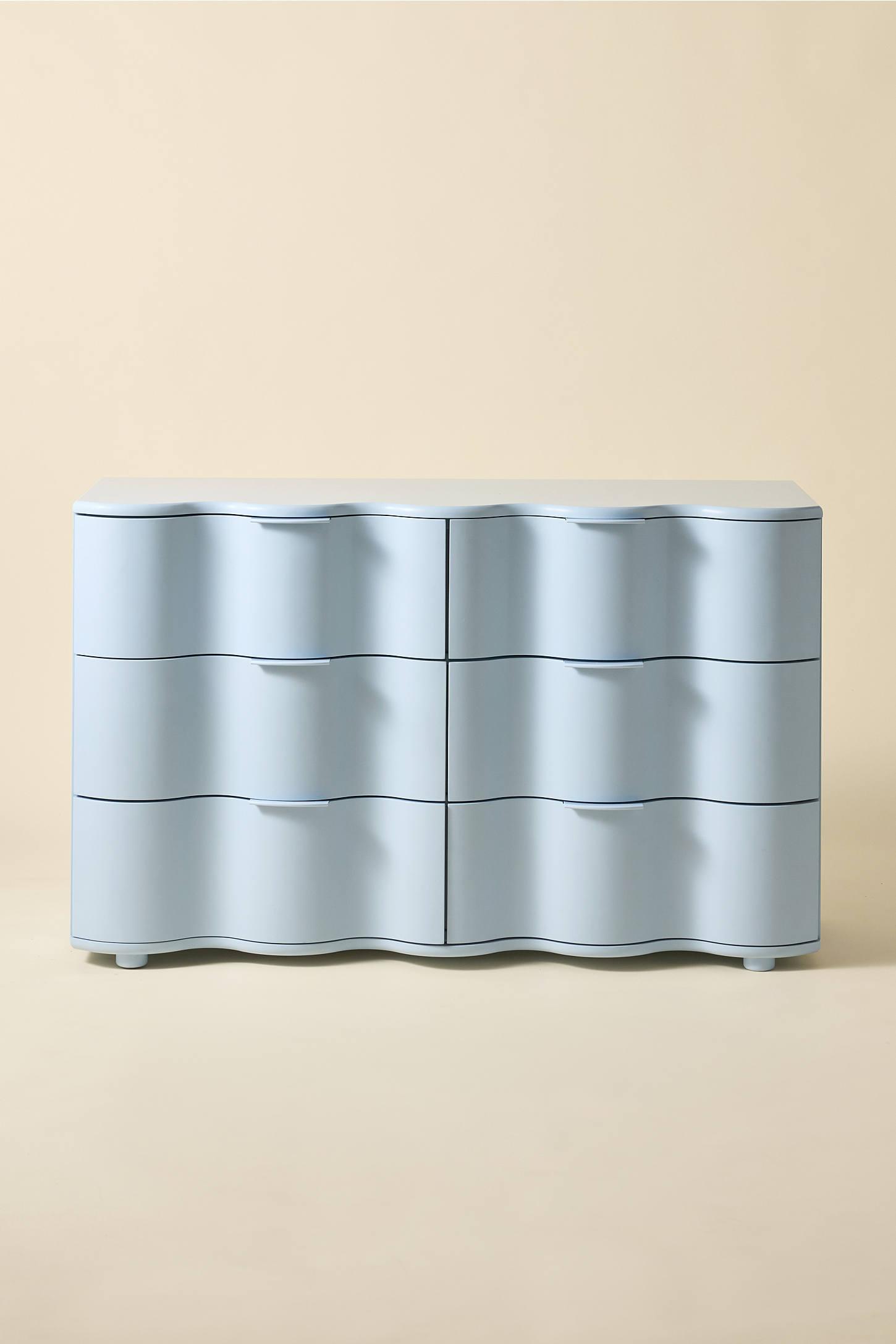 Aria 6-Drawer Short Squiggle Dresser