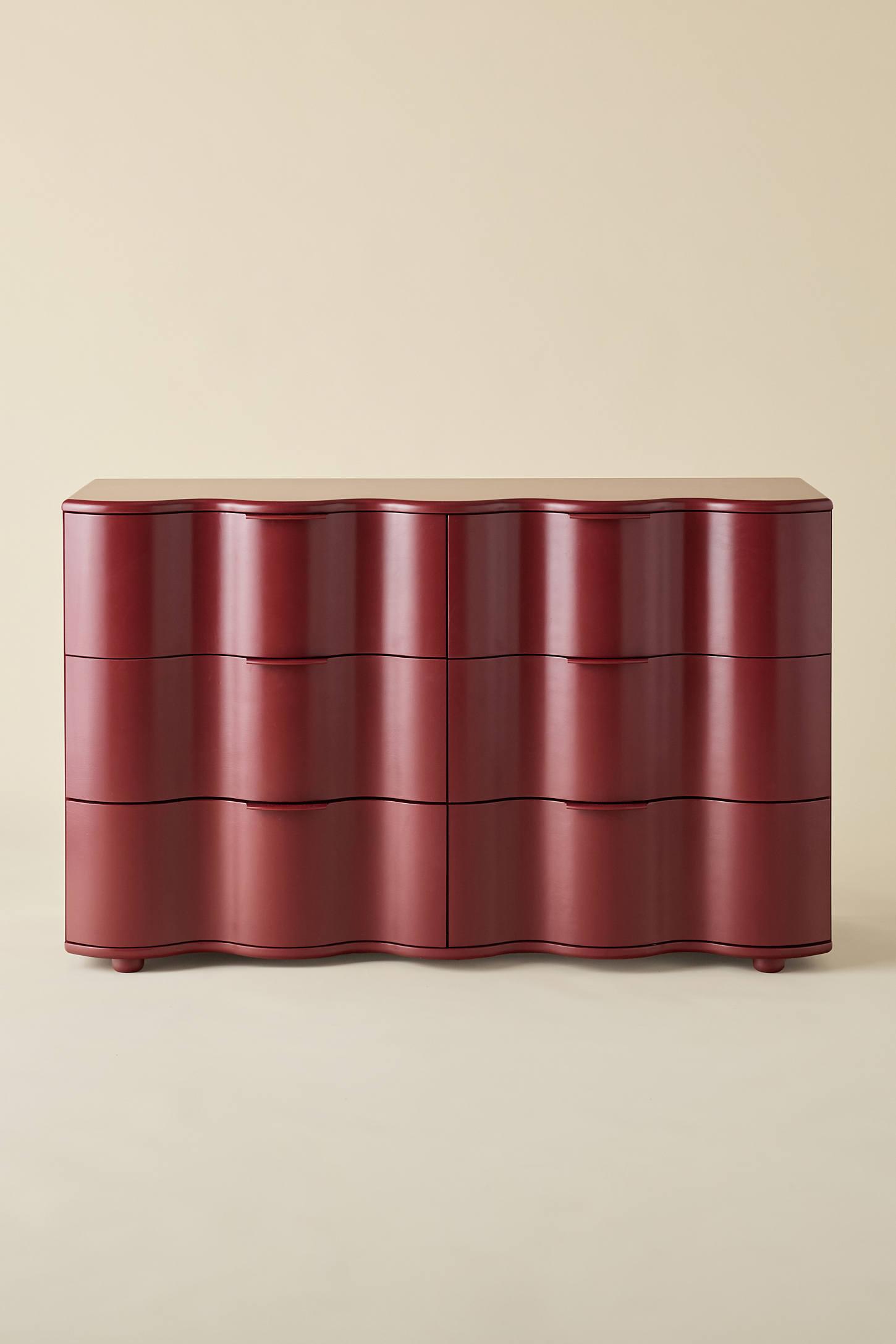 Aria 6-Drawer Short Squiggle Dresser