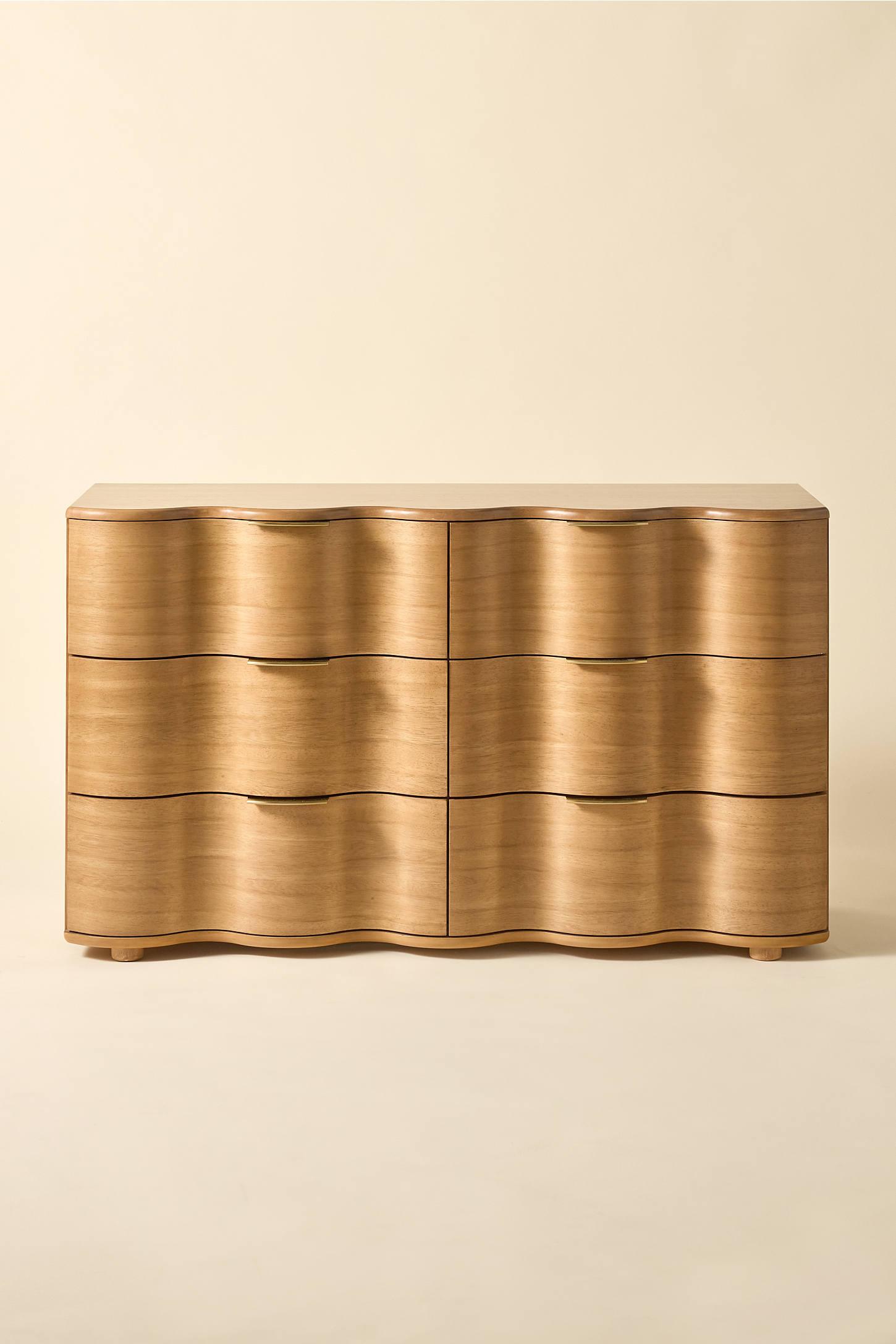 Aria 6-Drawer Short Squiggle Dresser
