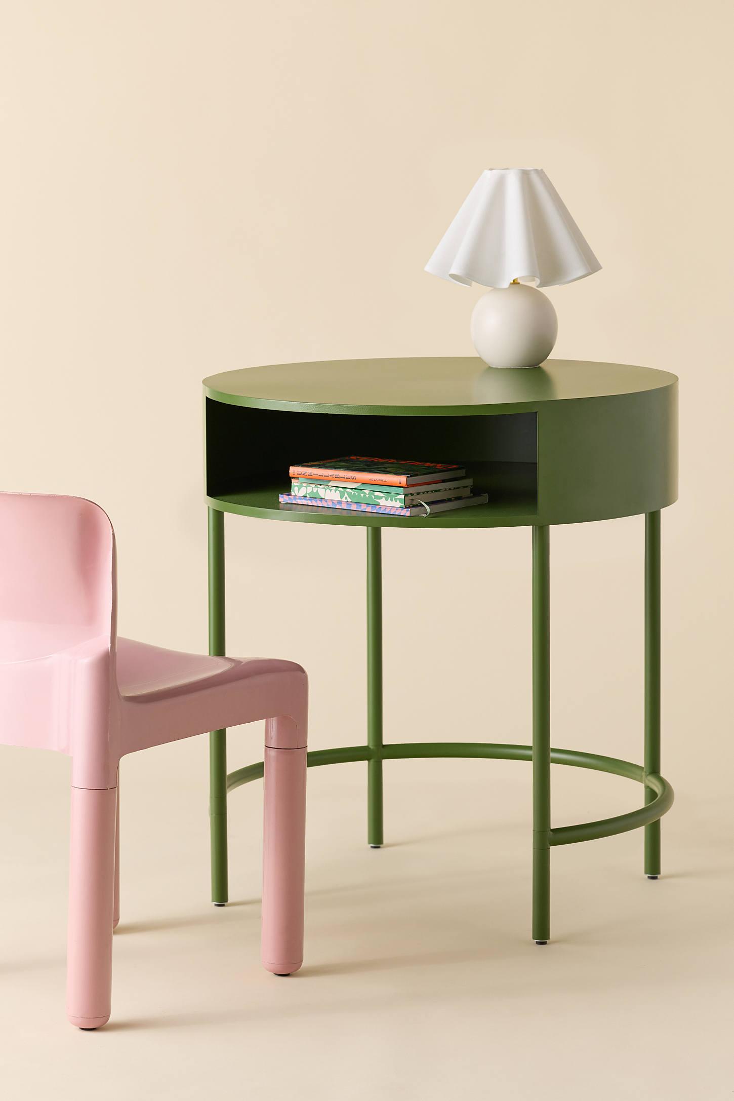 Lucie Round Iron Desk