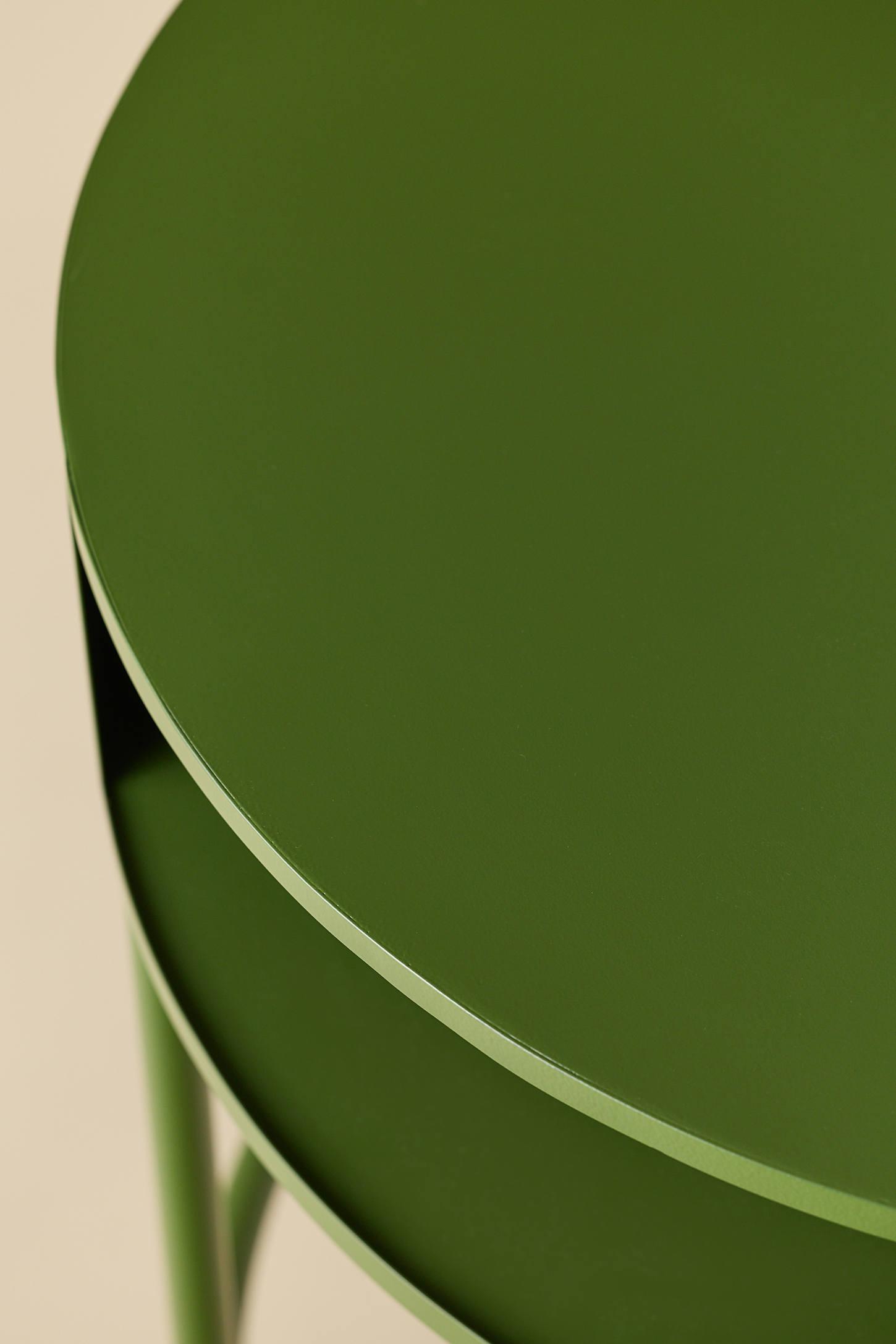 Lucie Round Iron Desk