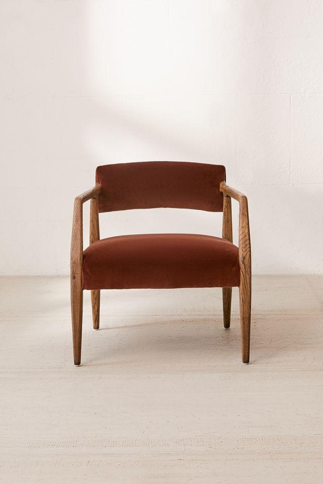 Edith Upholstered Velvet Arm Chair