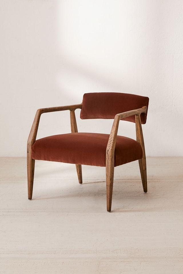 Edith Upholstered Velvet Arm Chair