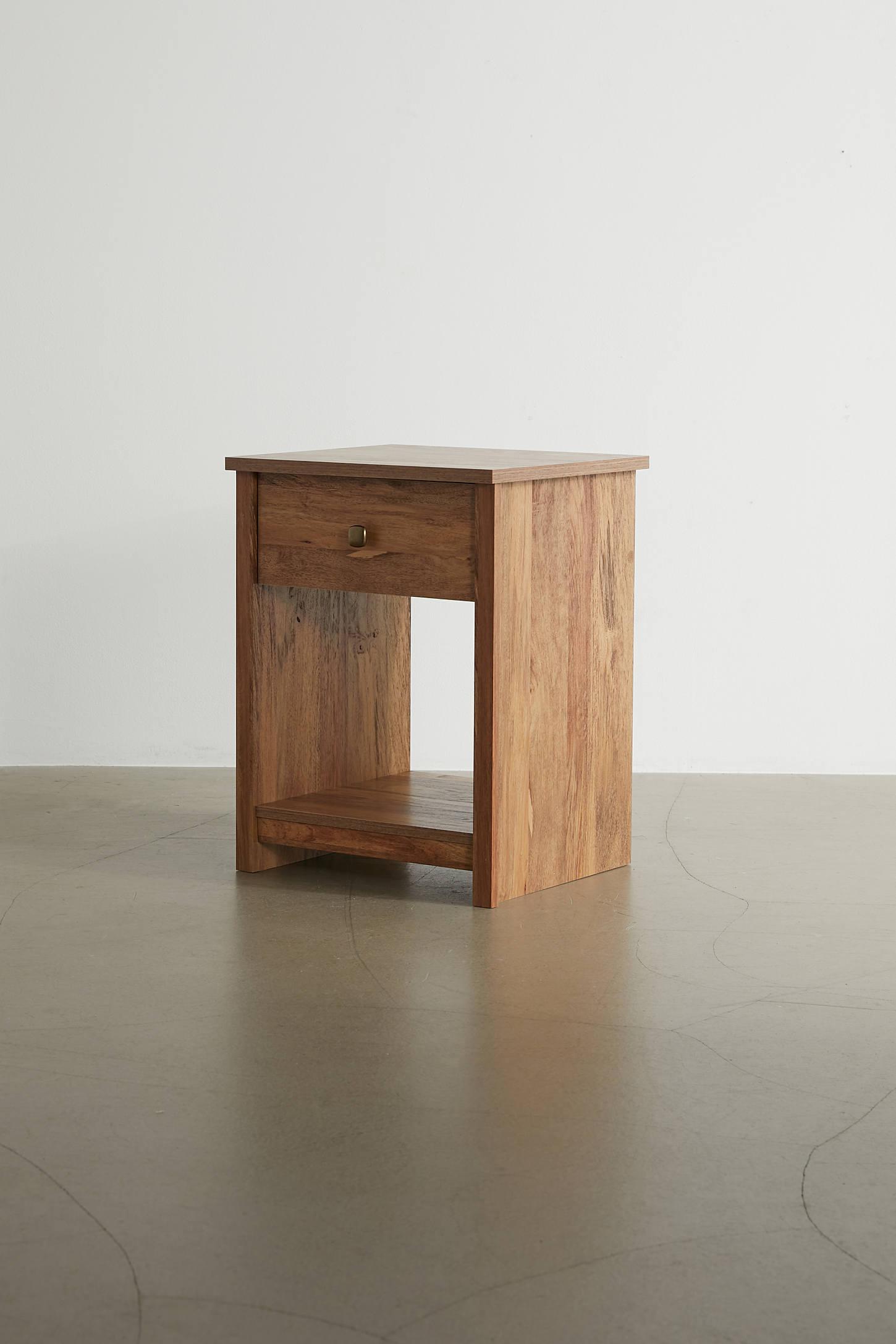 Harlow Wood Storage Nightstand