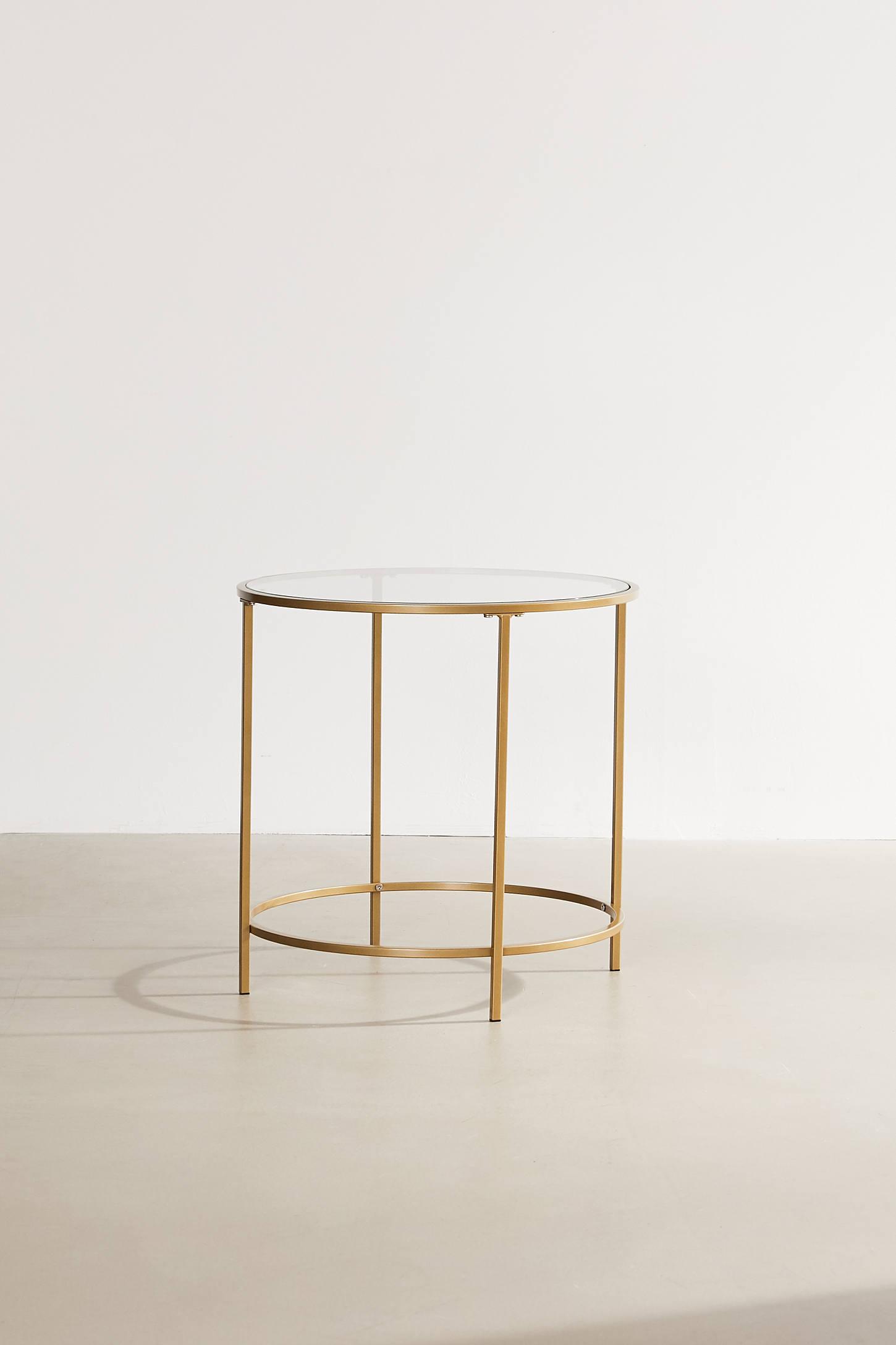 Claire Round Metal Side Table