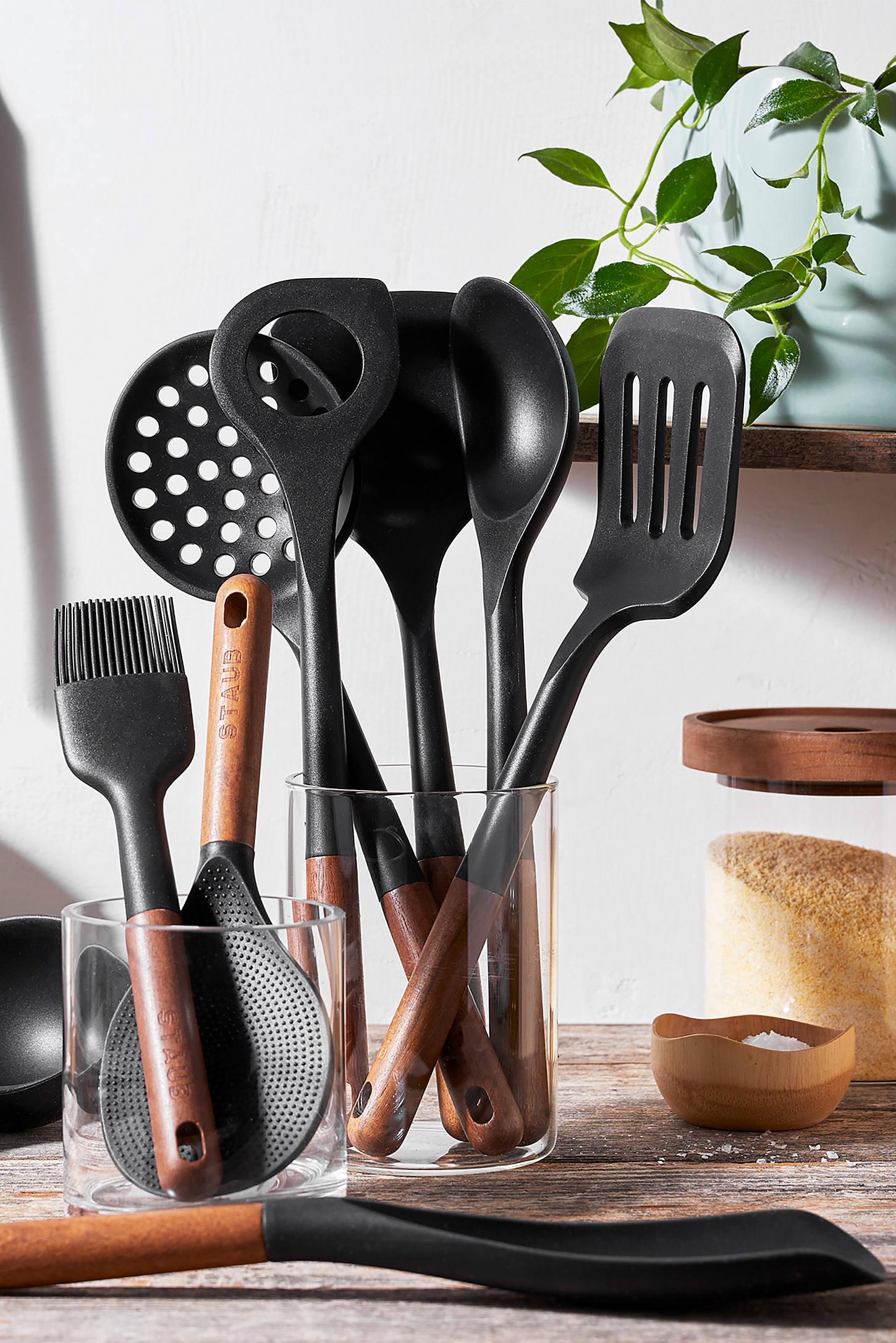 Staub Silicone and Wood Cooking Utensil Set