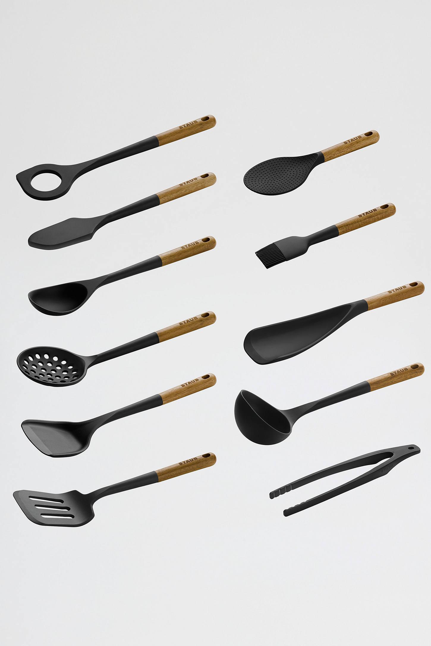 Staub Silicone and Wood Cooking Utensil Set