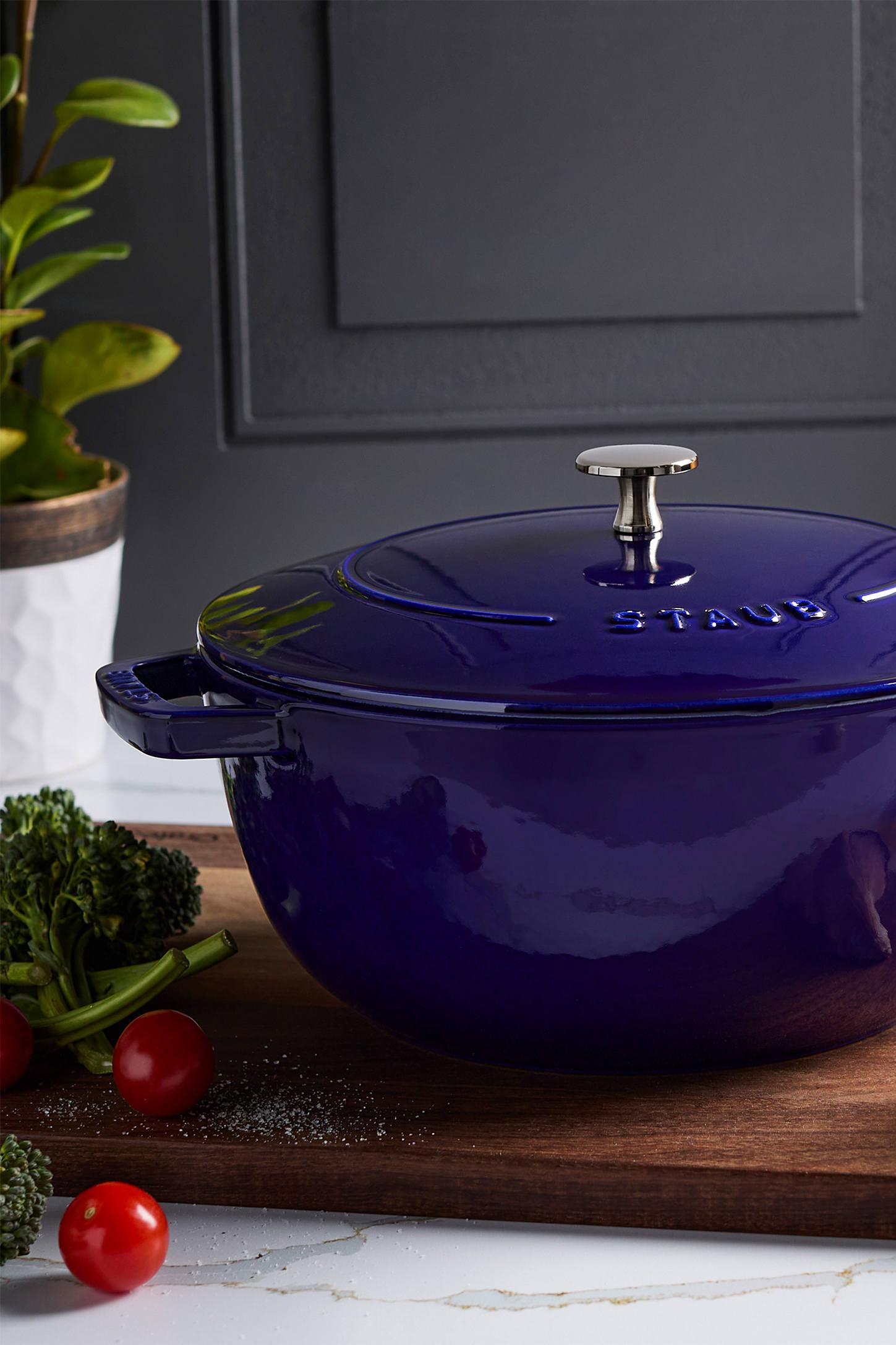 Staub ® Dark Blue Cast Iron 5-Qt. Essential French Oven