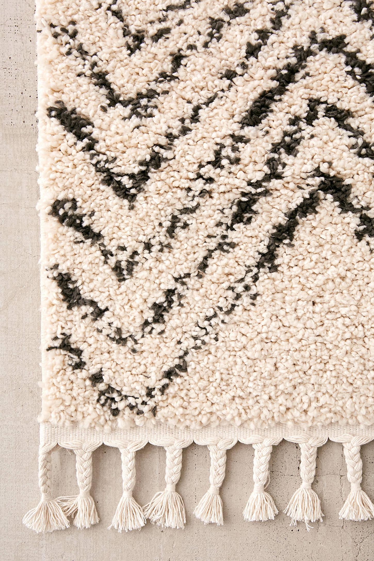 Chevron Shag Rug