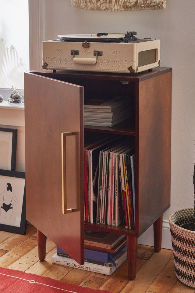 Everett Mid-Century Mahogany Console Cabinet with Adjustable Shelf