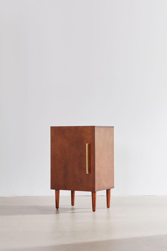 Everett Mid-Century Mahogany Console Cabinet with Adjustable Shelf