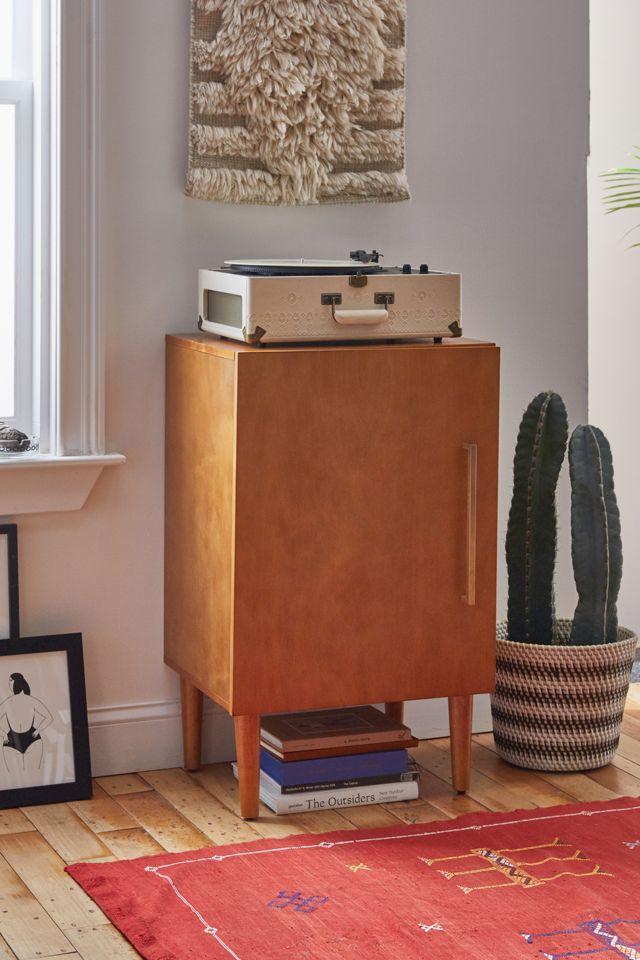 Everett Mid-Century Mahogany Console Cabinet with Adjustable Shelf