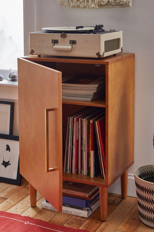 Everett Mid-Century Mahogany Console Cabinet with Adjustable Shelf