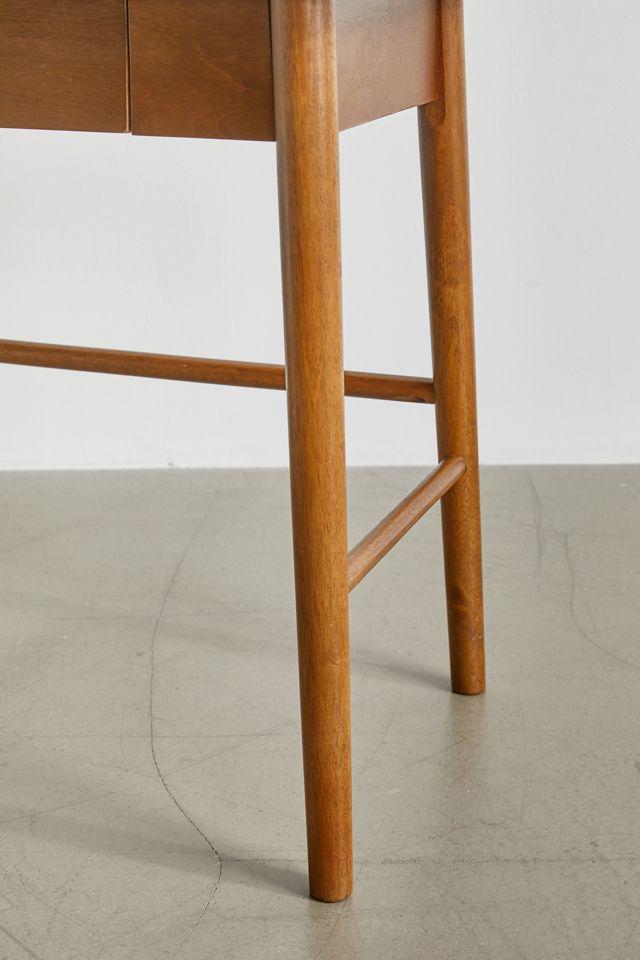 Mid-Century Modern Walnut Desk with Sleek Storage Drawer