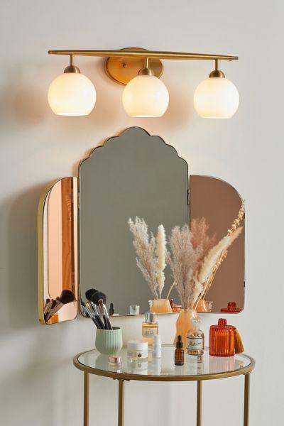 Michael Milk Glass 3-Light Vanity Light