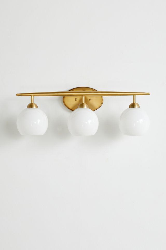 Michael Milk Glass 3-Light Vanity Light
