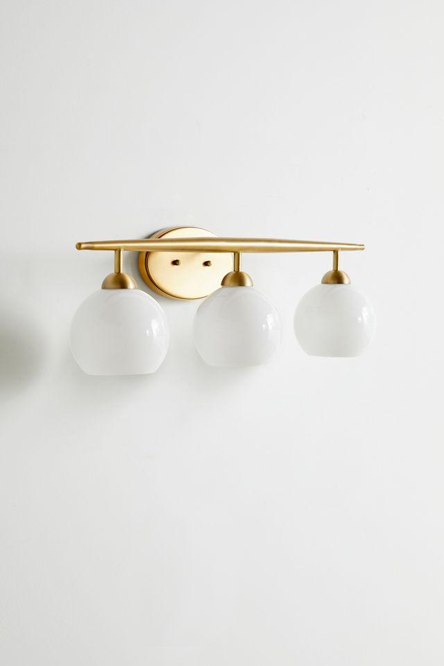 Michael Milk Glass 3-Light Vanity Light