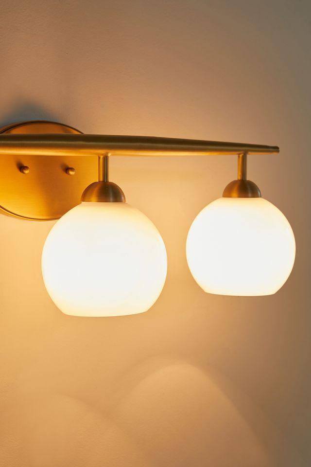 Michael Milk Glass 3-Light Vanity Light