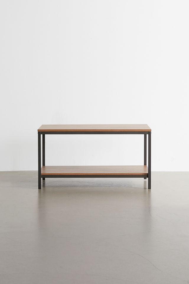 Sindoori Mango & Black Metal Open Shelf Coffee Table