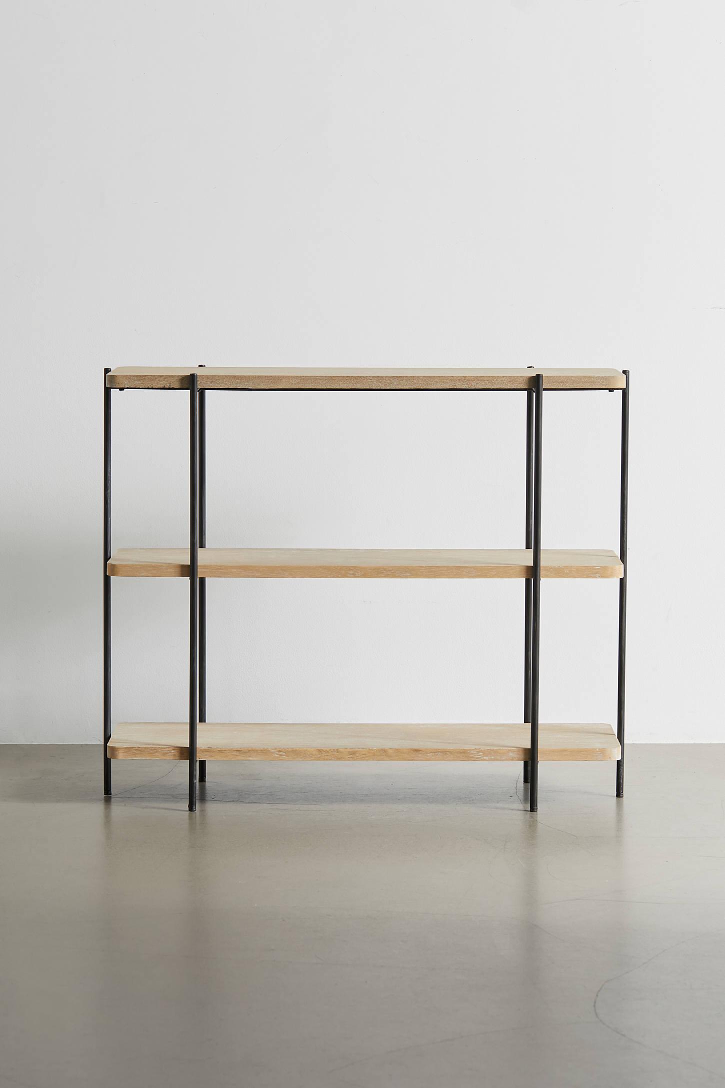 Wood And Metal Console Table