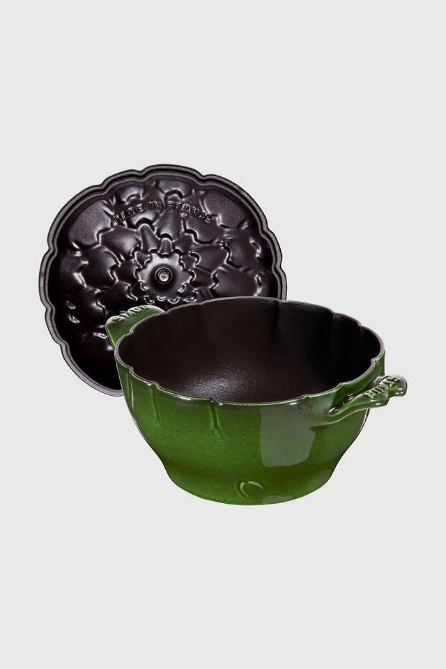 Staub Cast Iron 3-qt Artichoke Cocotte - Basil