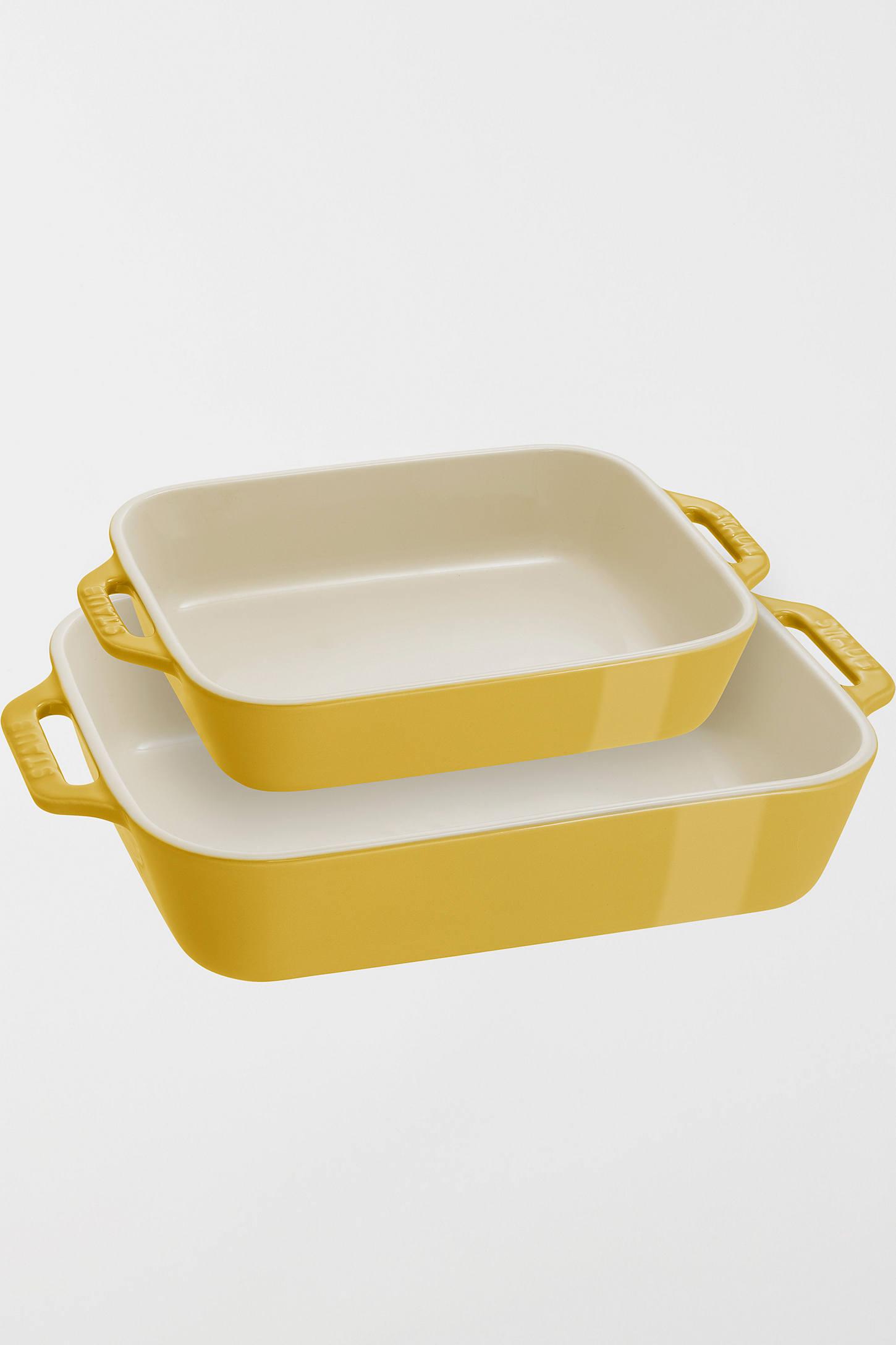 Staub ® Dark Blue 2-Piece Rectangular Baker Set