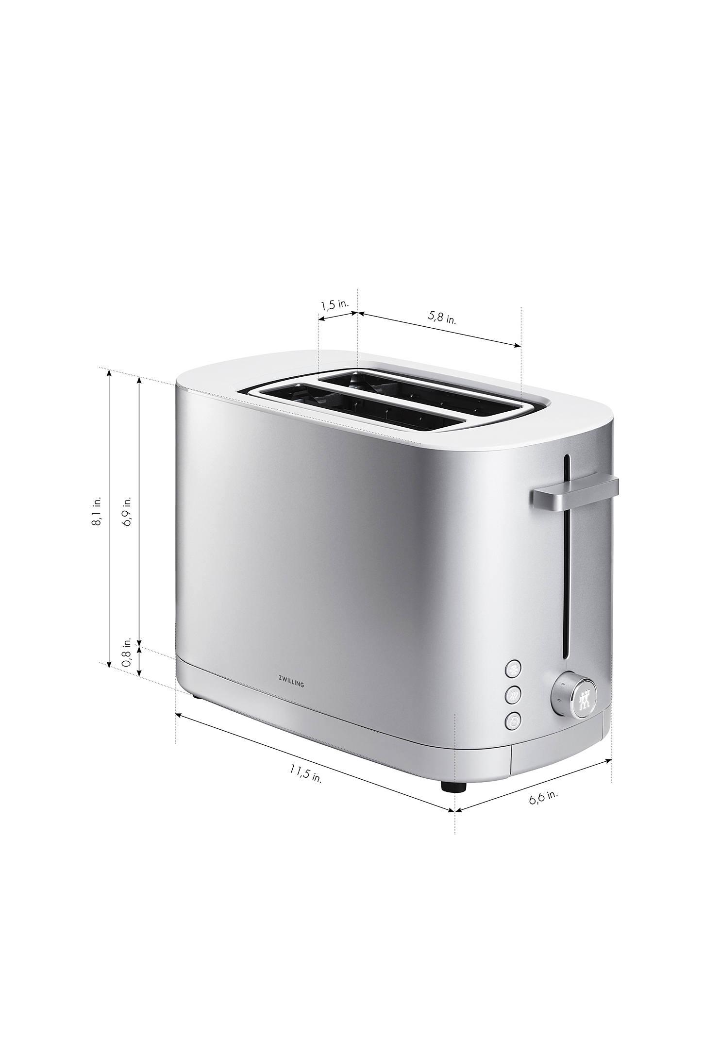 ZWILLING ® Enfinigy Silver 2-Slice Toaster
