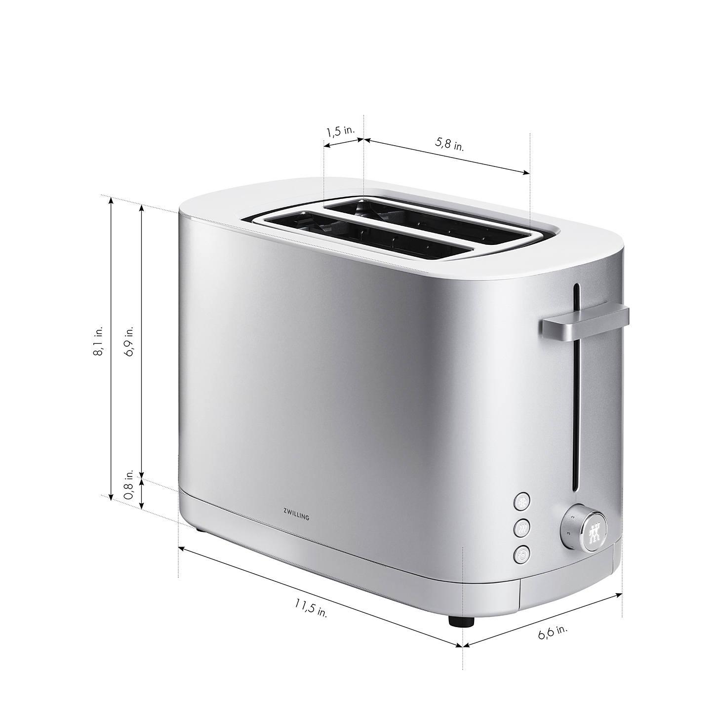ZWILLING ® Enfinigy Silver 2-Slice Toaster