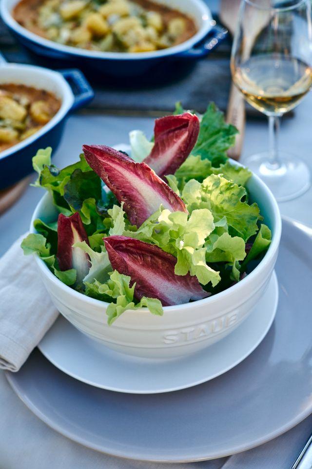 Staub White Ceramic 2-Piece Round Bowl Set