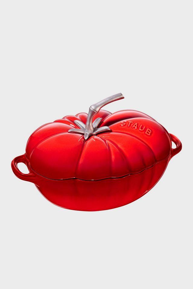 Cherry Red Cast Iron 3-Quart Tomato Cocotte