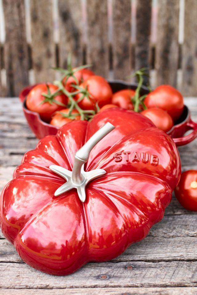 Cherry Red Cast Iron 3-Quart Tomato Cocotte