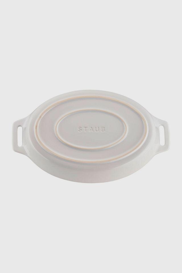 White Ceramic 2-Piece Oval Baking Dish Set