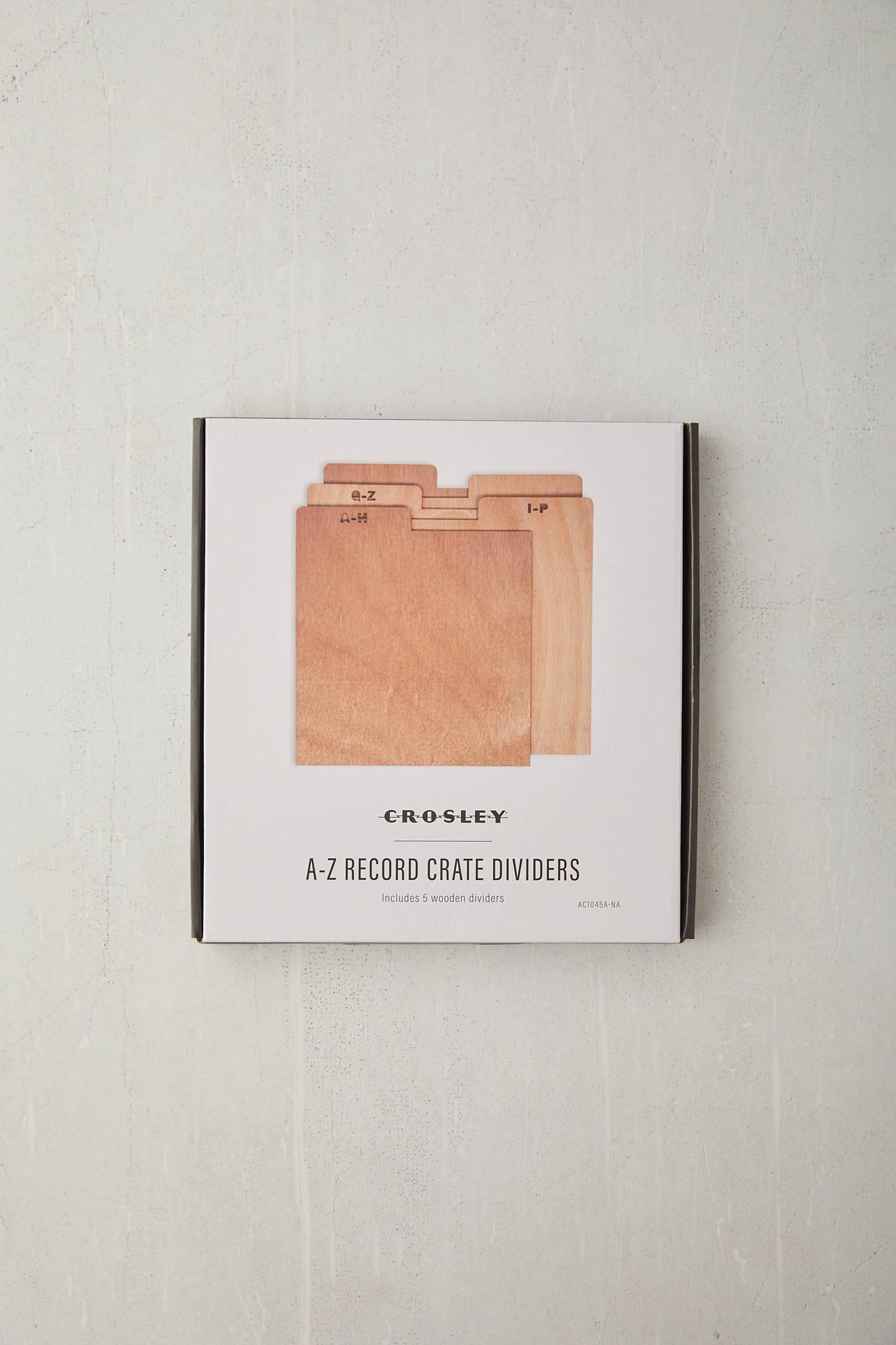 A-Z Vinyl Record Crate Divider Set