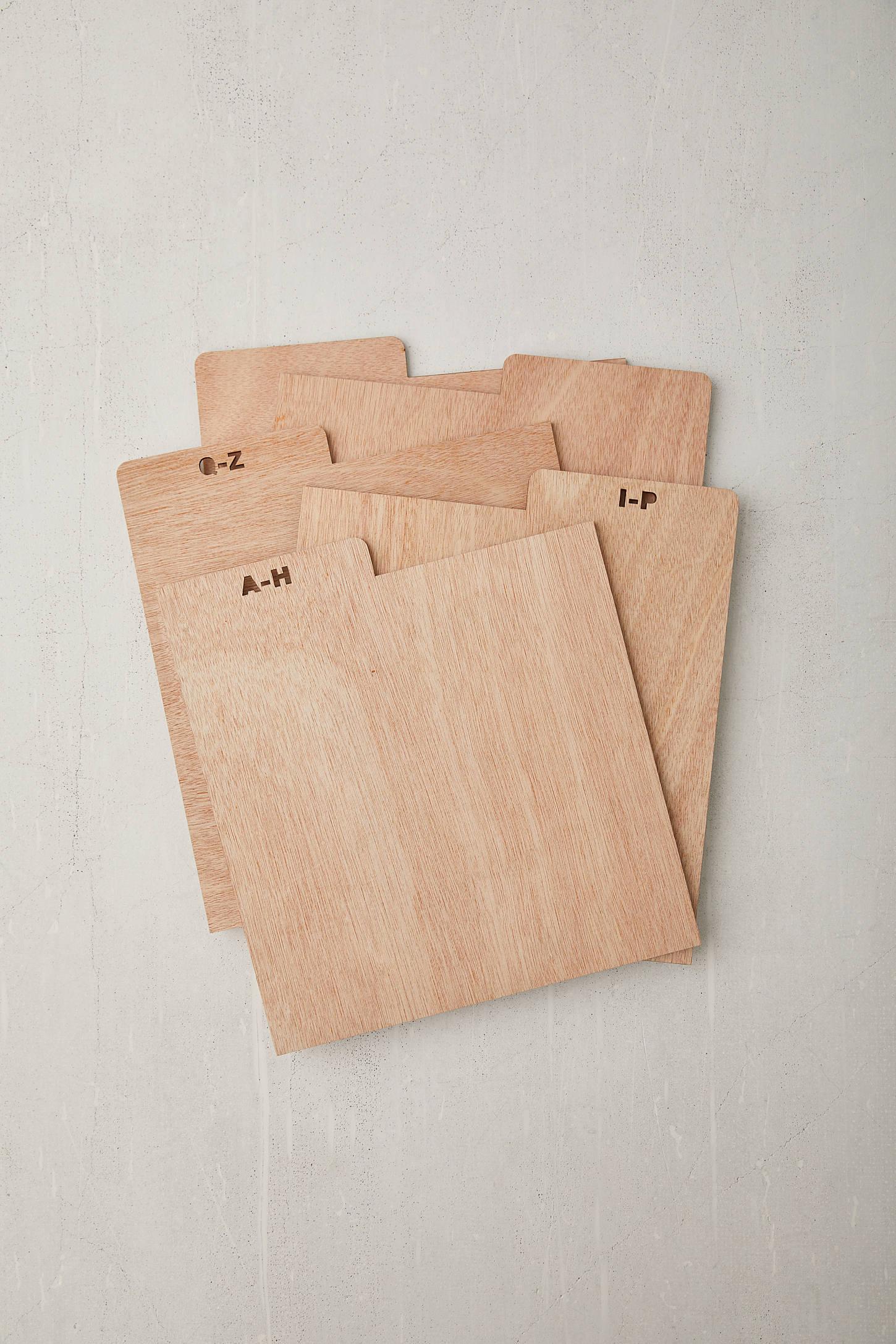 A-Z Vinyl Record Crate Divider Set