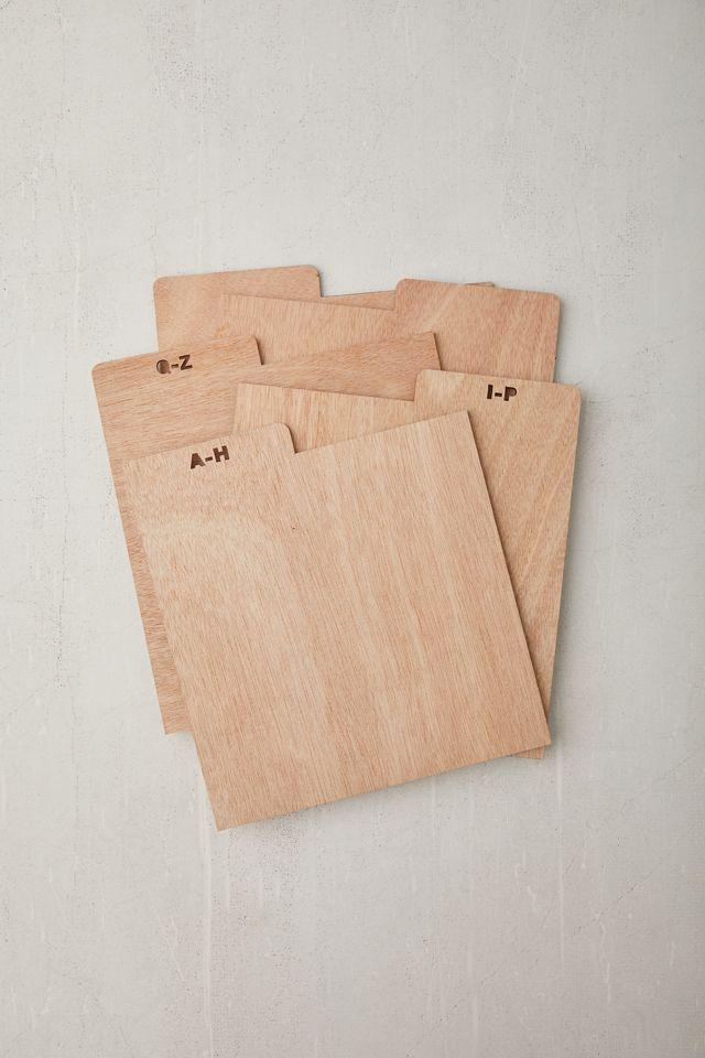 A-Z Vinyl Record Crate Divider Set