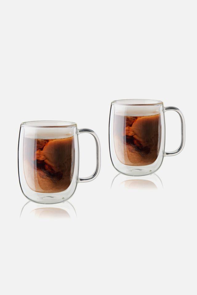 ZWILLING Sorrento Plus 2-pc Double-Wall Glass Coffee Mug Set