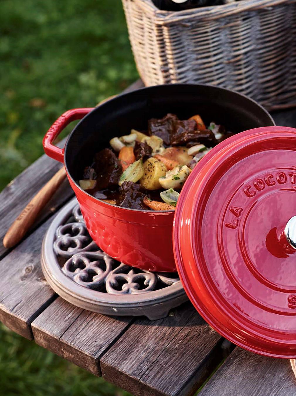 Staub Cast Iron Round Lilly Trivet