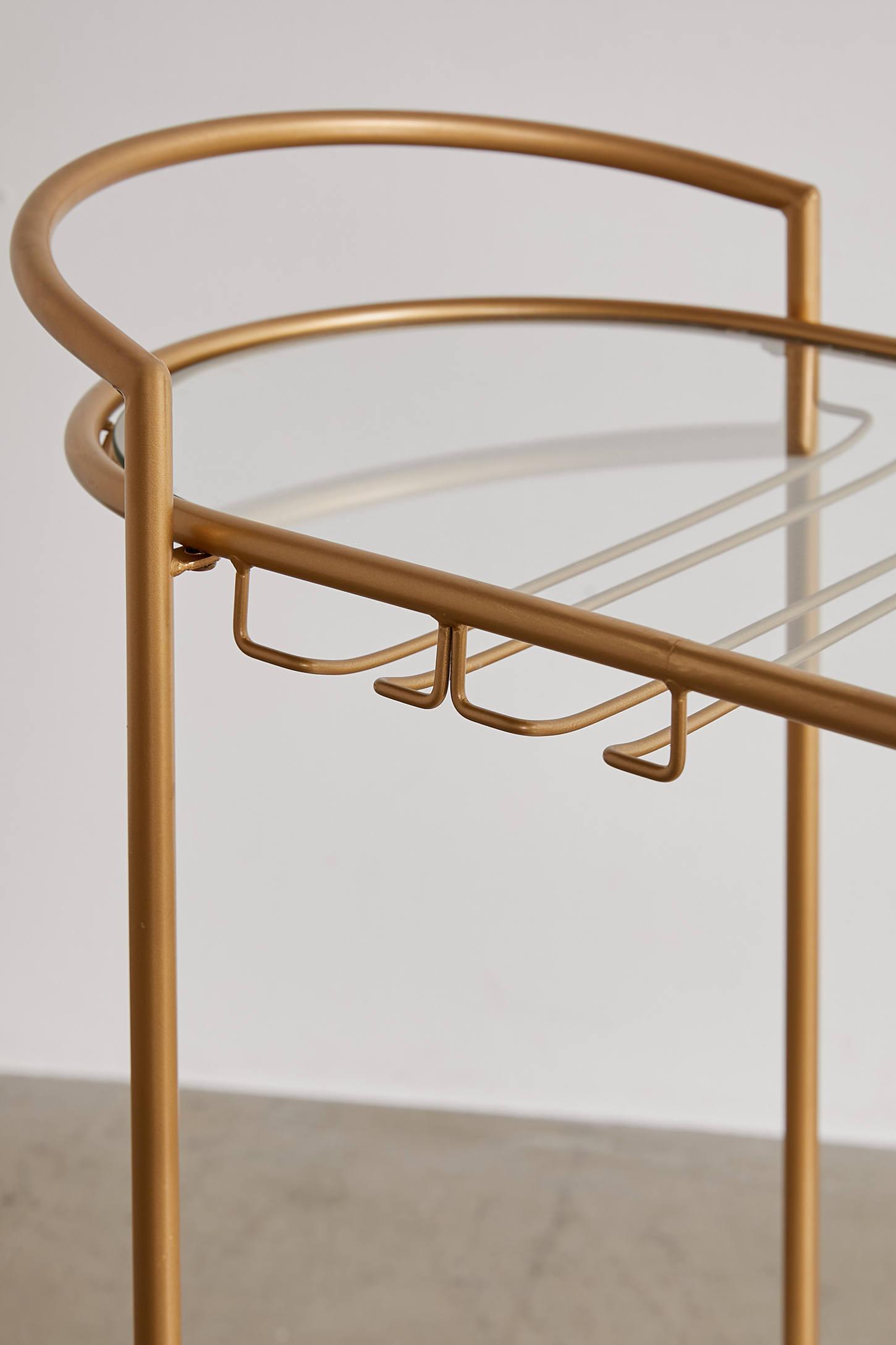 Colette Marble Bar Cart