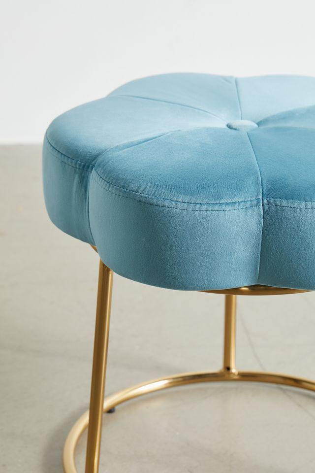 Ciara Flower Cushioned Vanity Stool