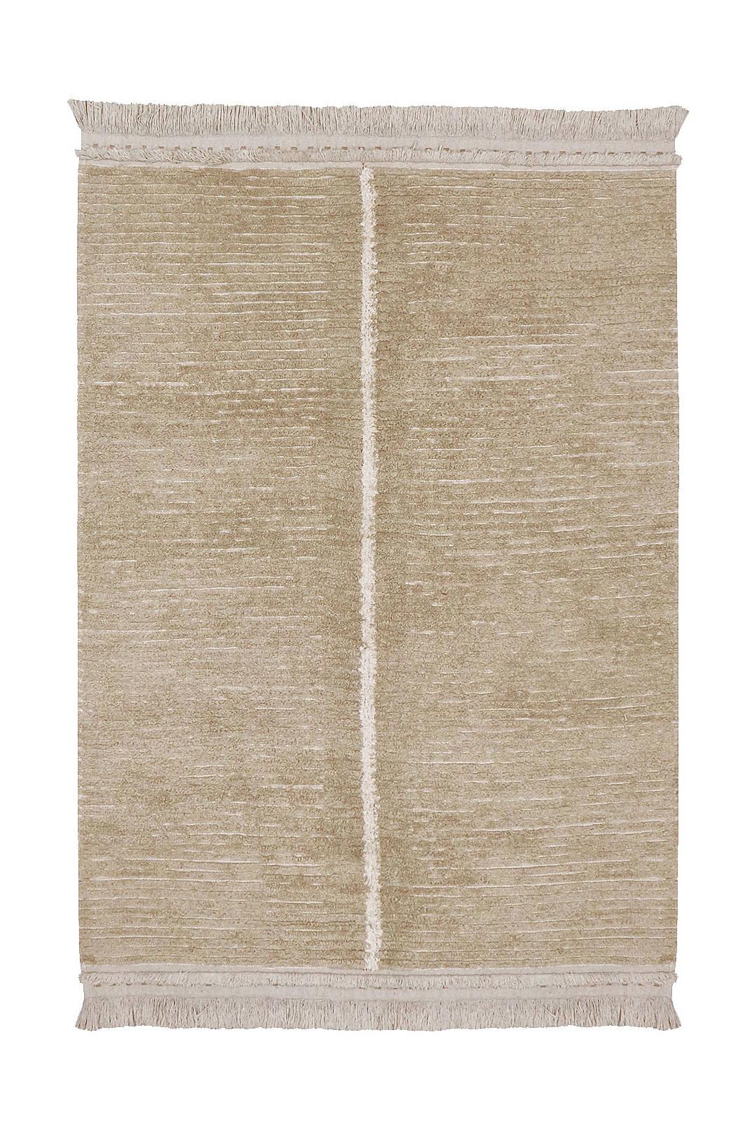Duetto Reversible Washable Rug by Lorena Canals - Green / 4' 7'' x 6' 7''